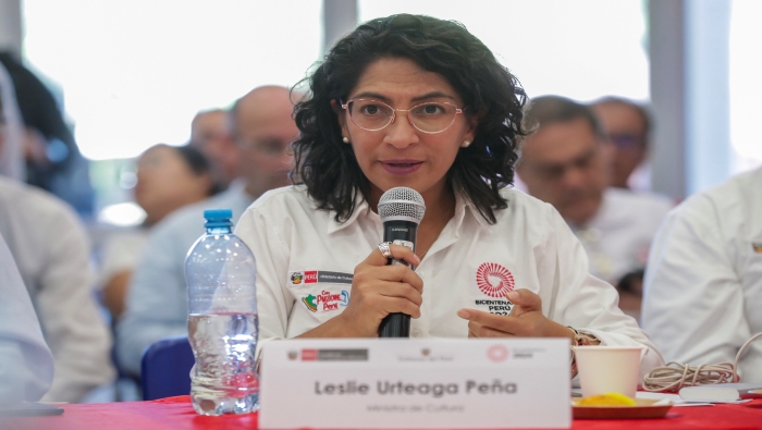 La ministra de Cultura, Leslie Urteaga, participó en Quillabamba en una reunión para articular proyectos de desarrollo en La Convención.