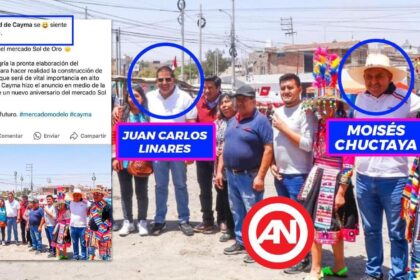 Juan Carlos Linares viene siendo cuestionado por utilizar las actividades de la Municipalidad Distrital de Cayma para favorecer al candidato de su partido político.